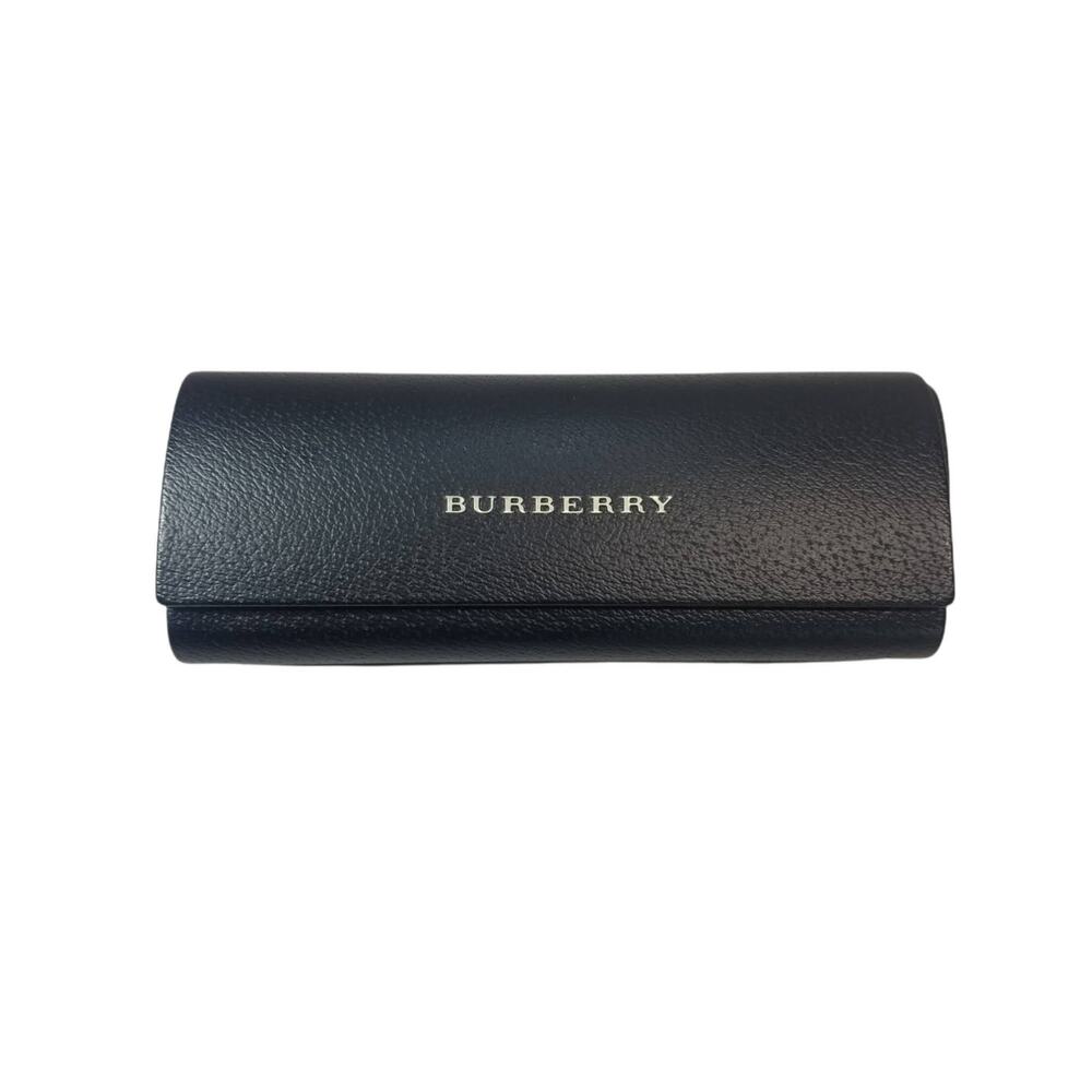 Burberry Black Leather Glasses Sunglasses Hard Shell Case